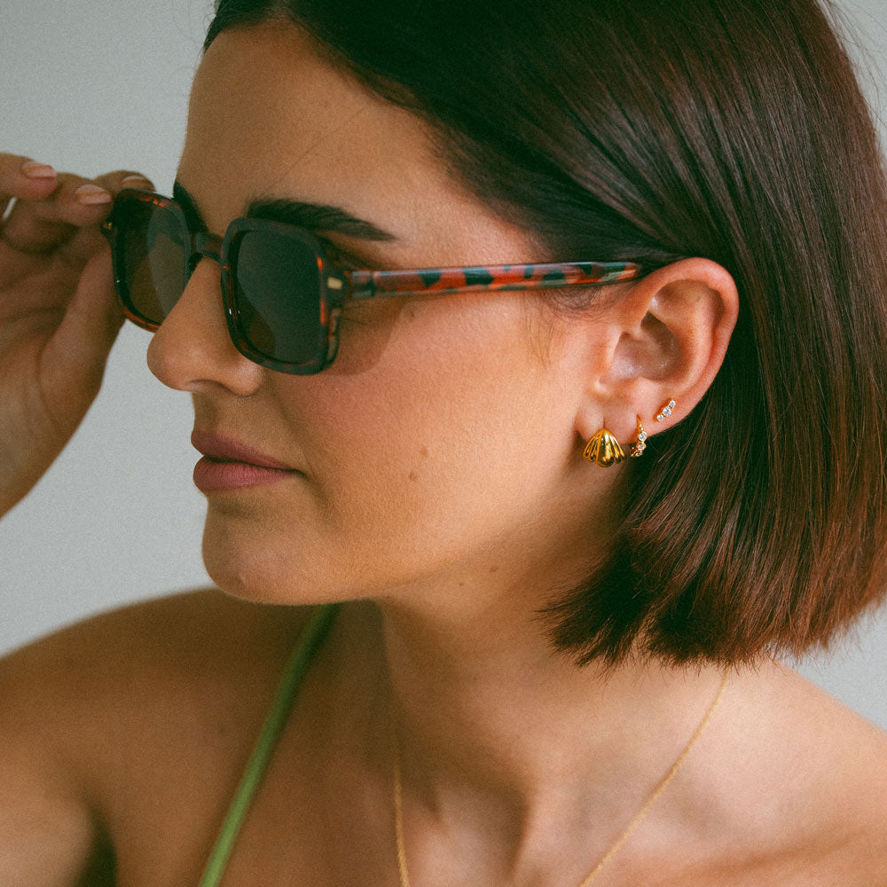 3-Stone Cluster Studs