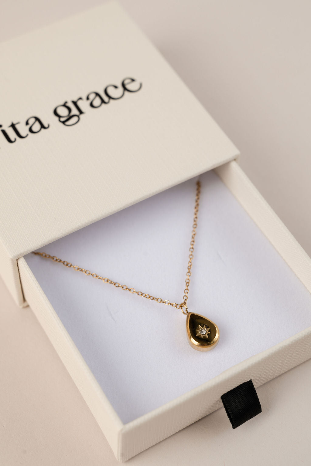 Star Drop Pendant Necklace
