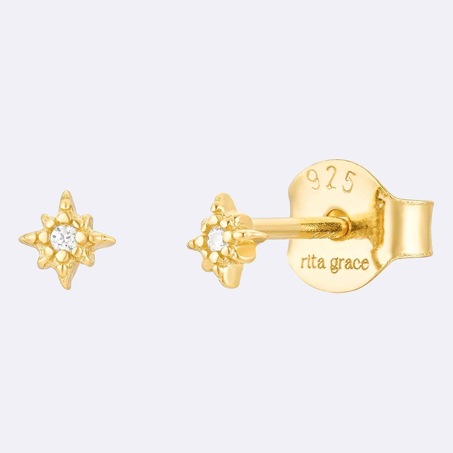 Celeste Petite Star Stud Earrings