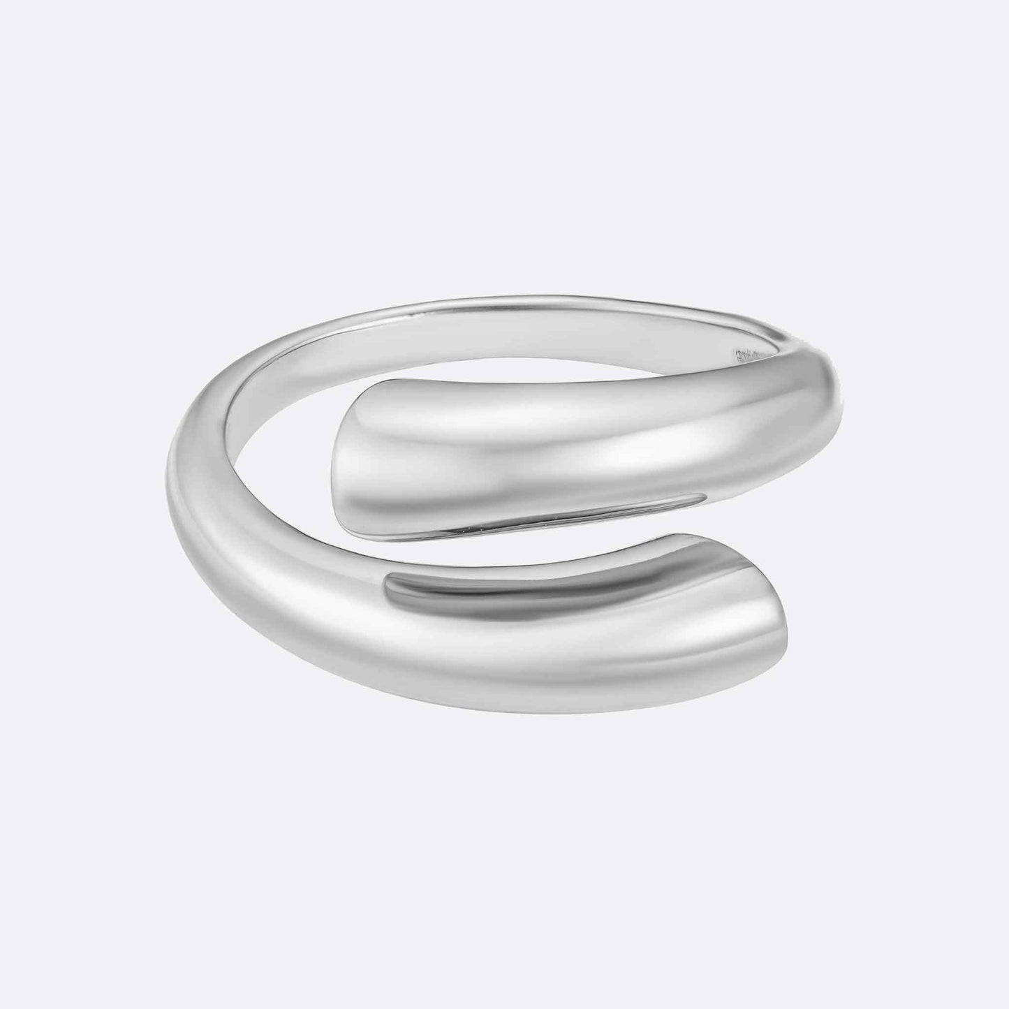 Wave Chunky Crossover Ring