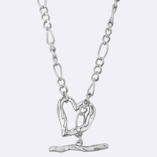 T-Bar Heart Necklace