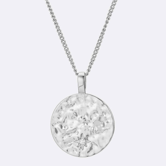 Horizon Pendant Curb Chain Necklace