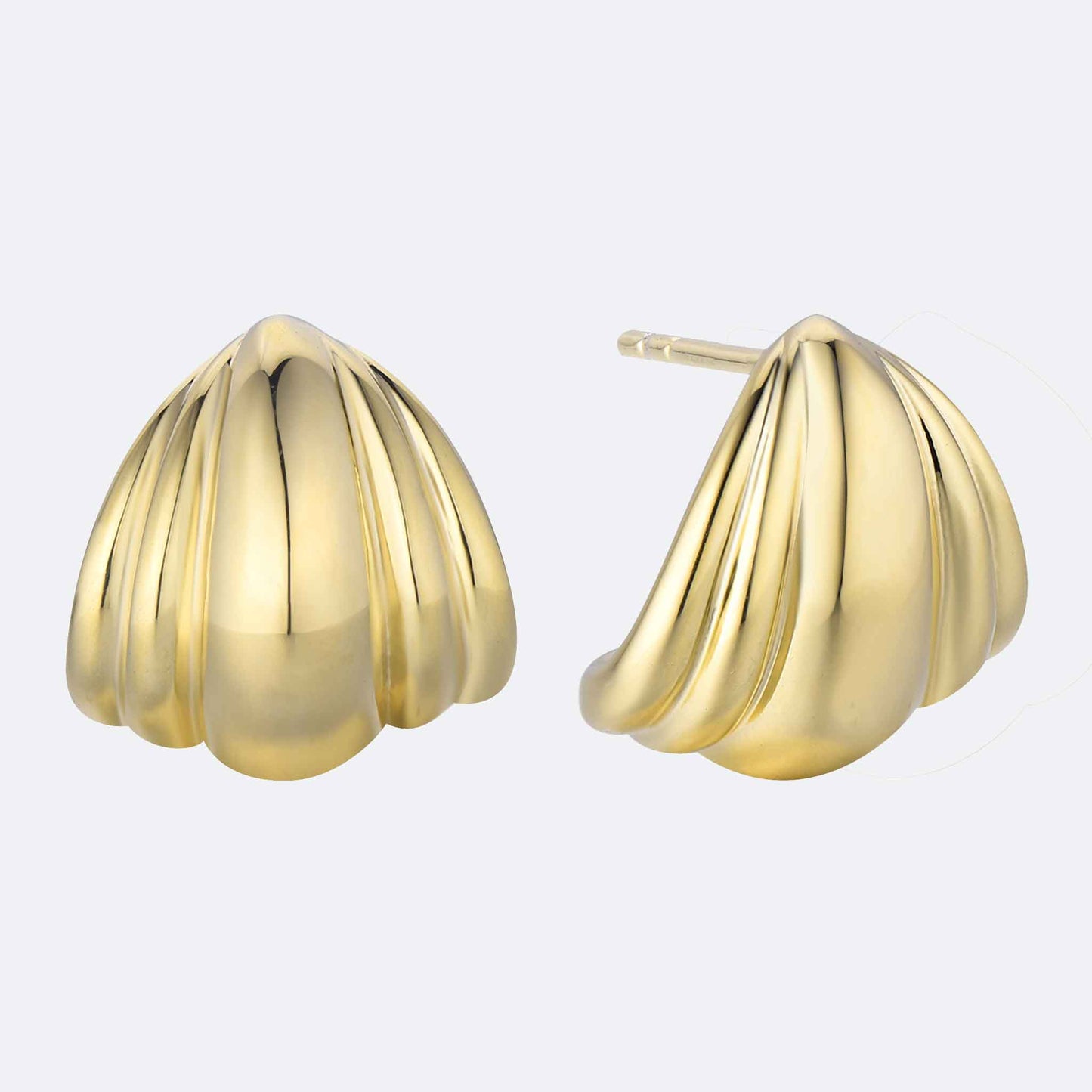Sculpted Shell Statement Earrings
