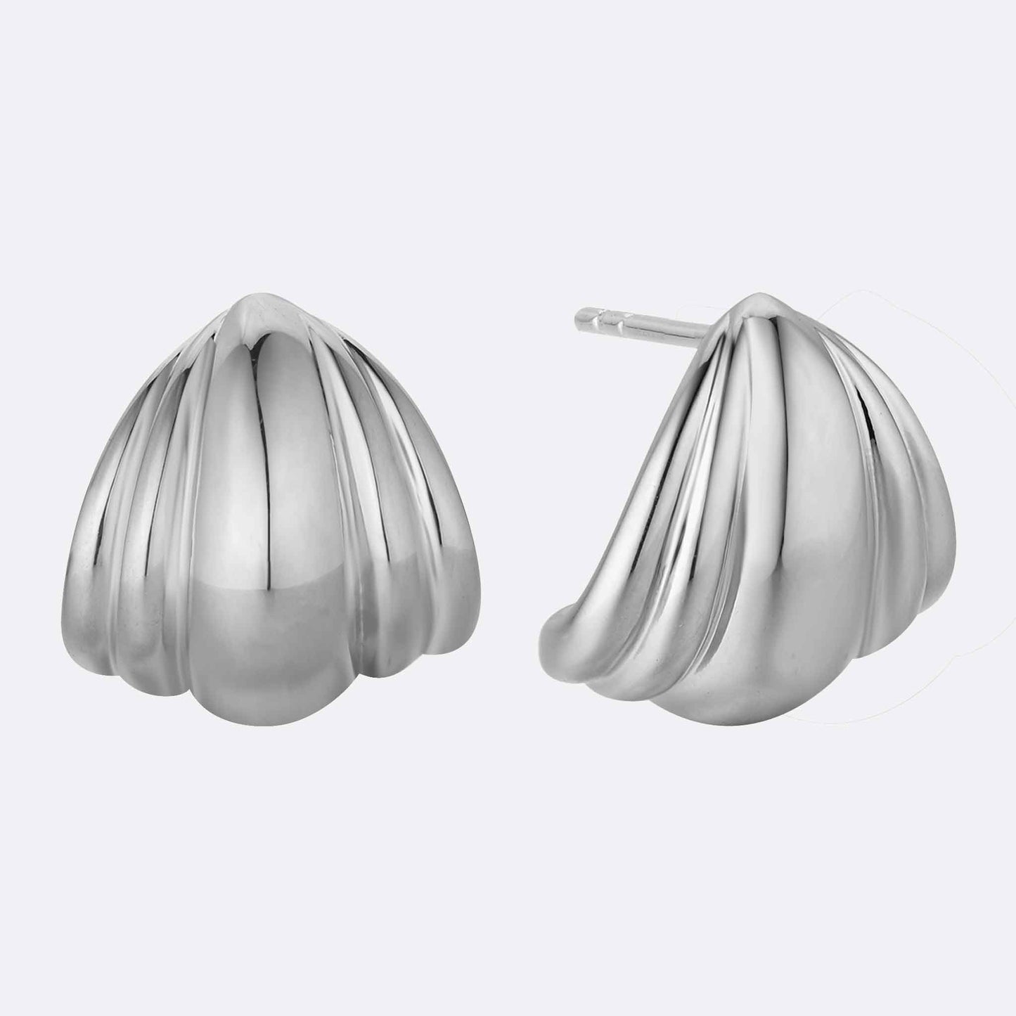 Sculpted Shell Statement Earrings
