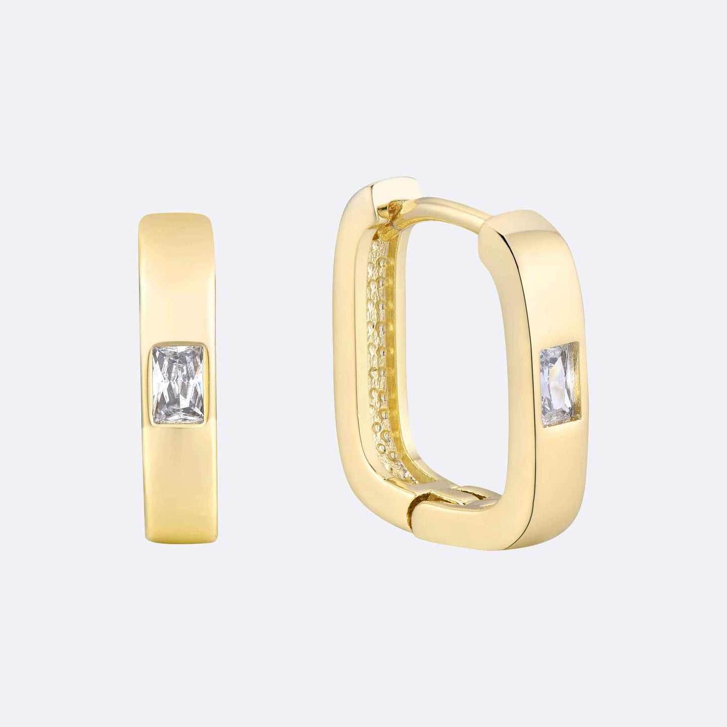 Embellished Rectangle Hoops