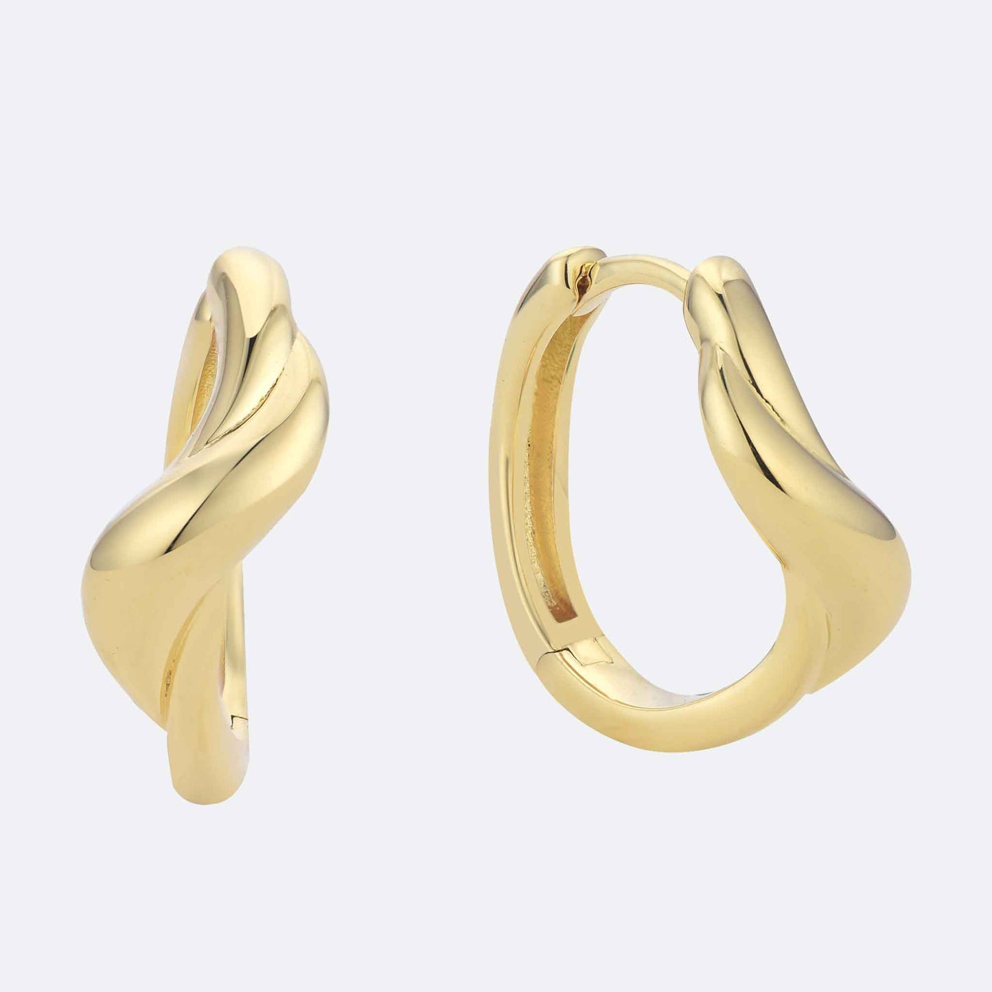 Organic Wave Design Hoops