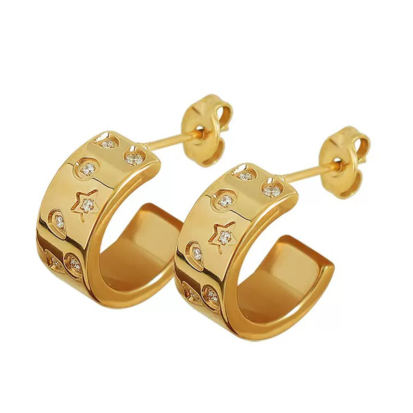 Confetti Hoop Earrings