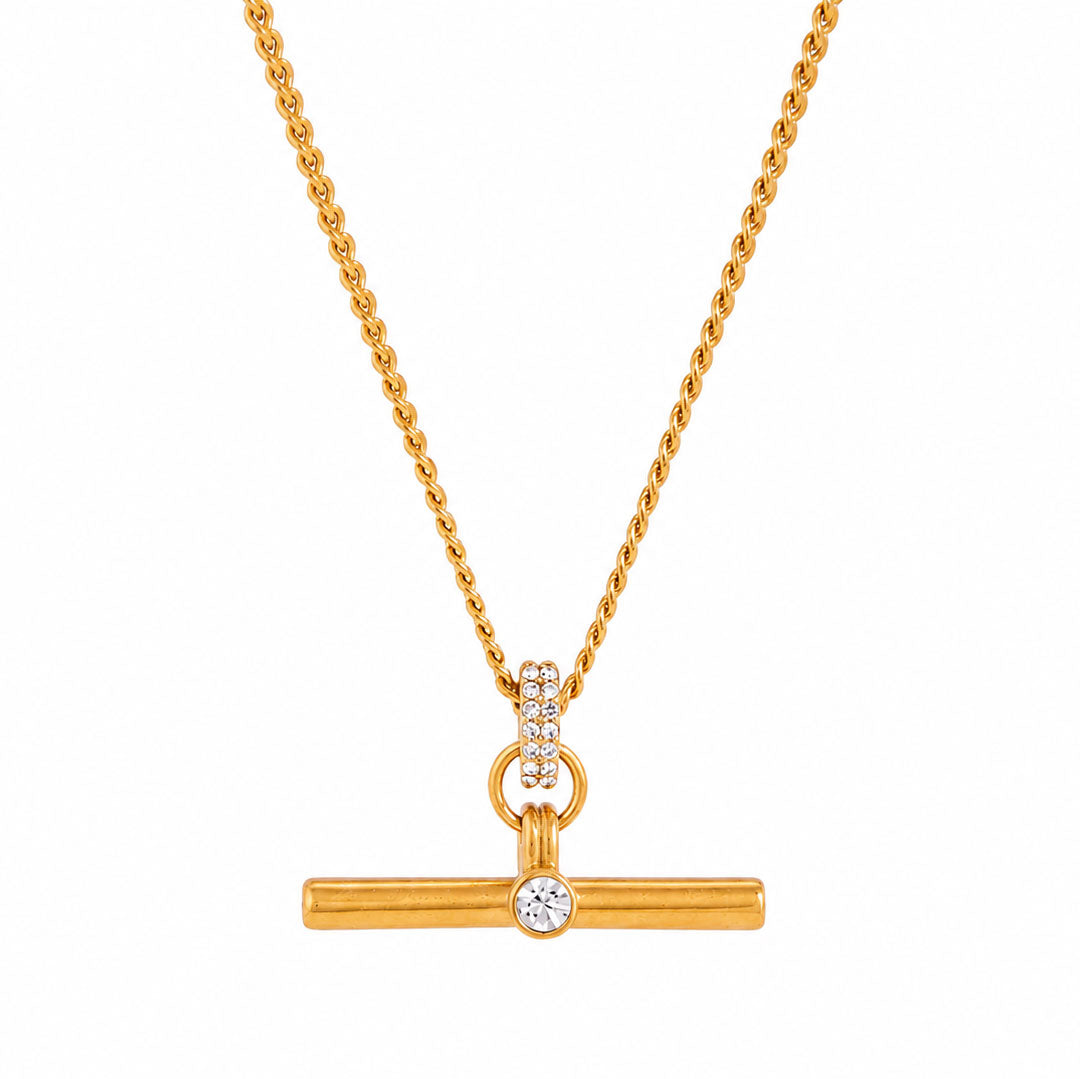 Sparkle T-Bar Necklace