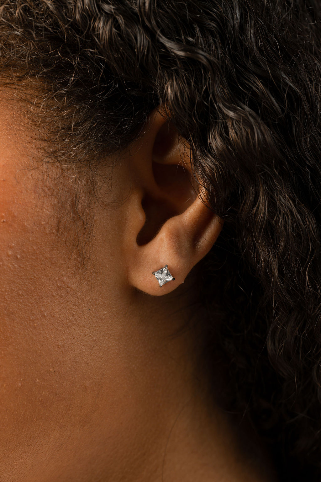 Princess Cut Square Everyday Studs