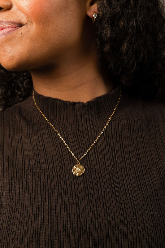Paperchain Sun Pendant Necklace