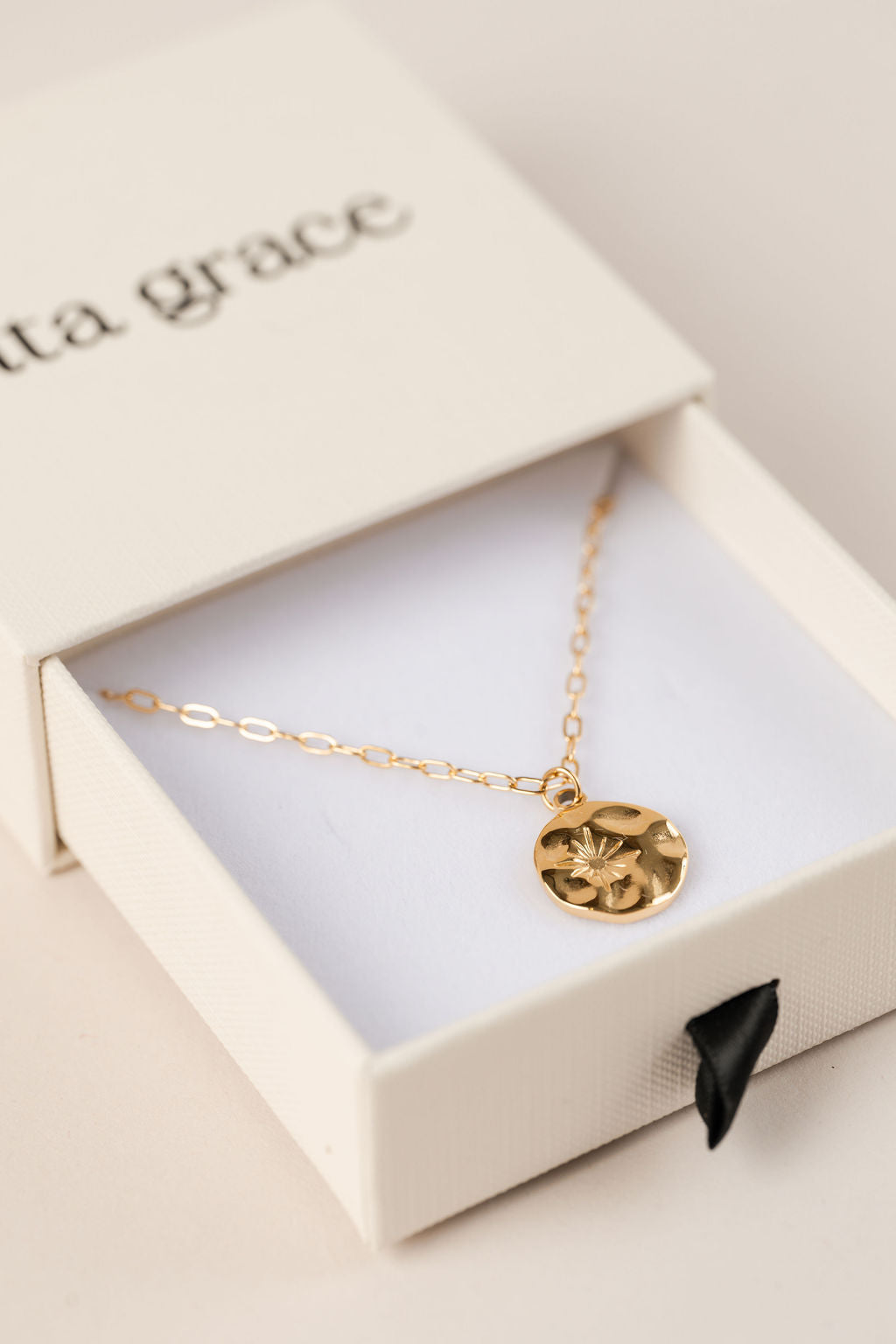 Paperchain Sun Pendant Necklace