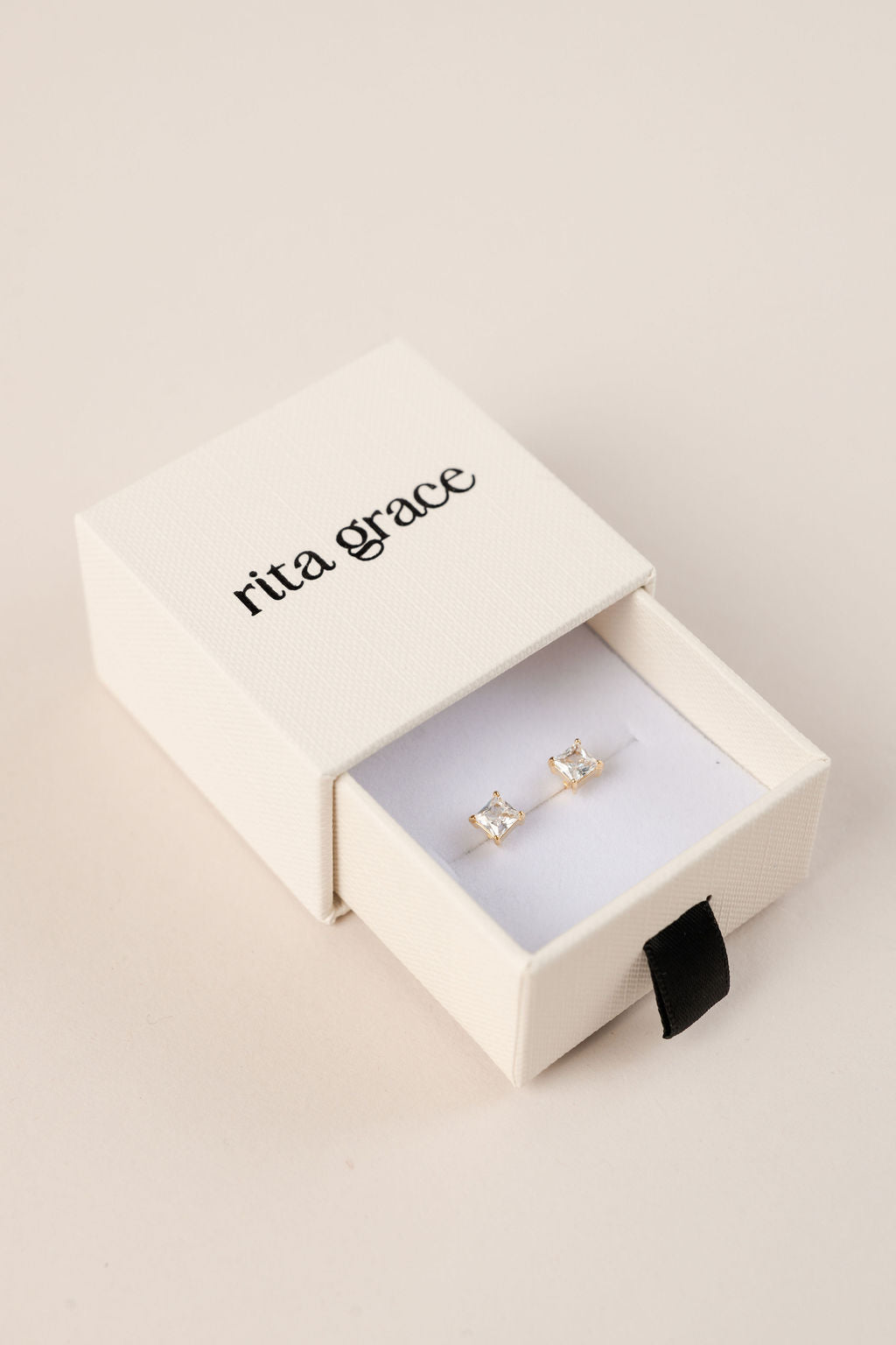 Princess Cut Square Everyday Studs