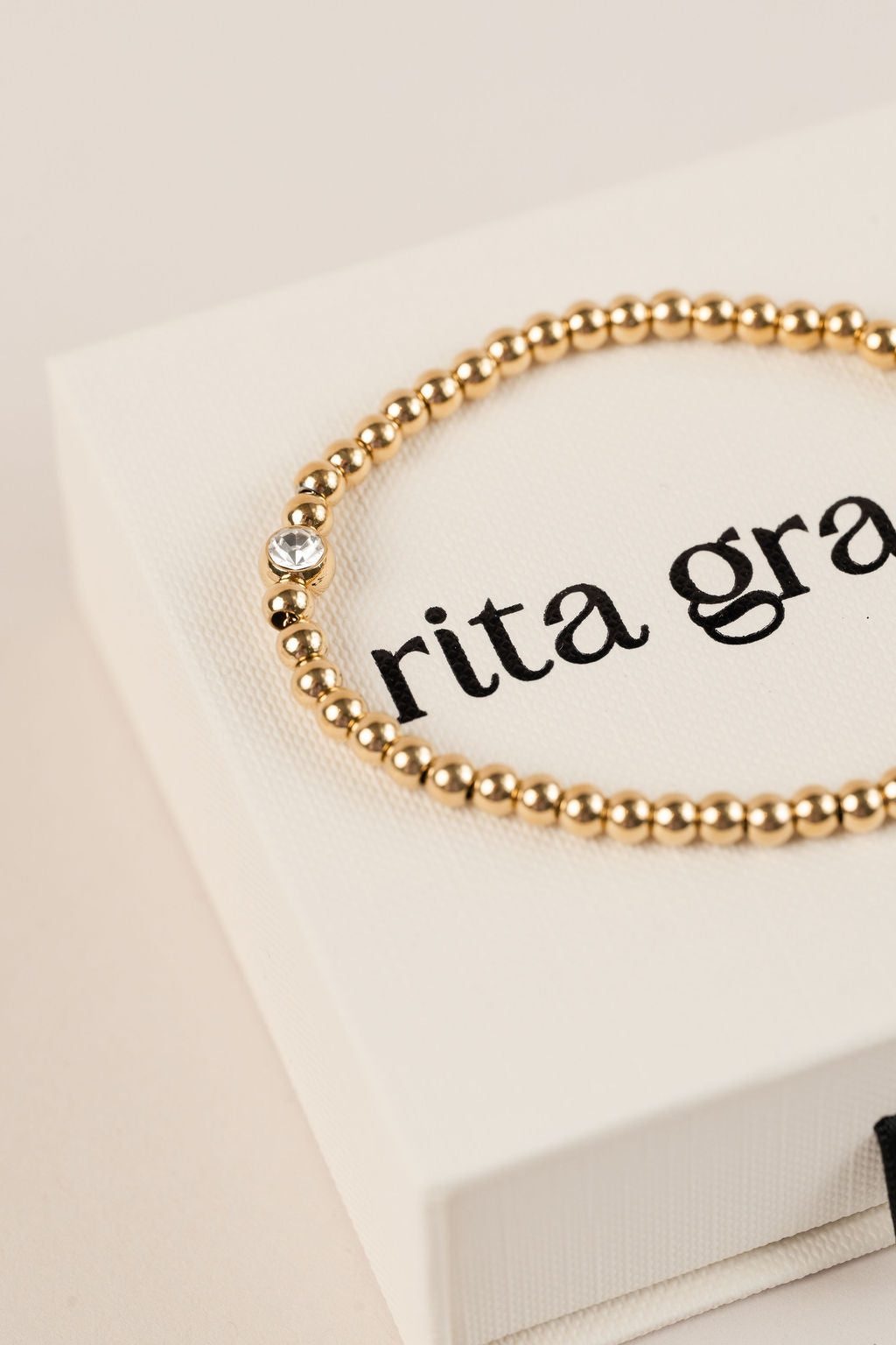 Beaded Bracelet with Bezel Stone