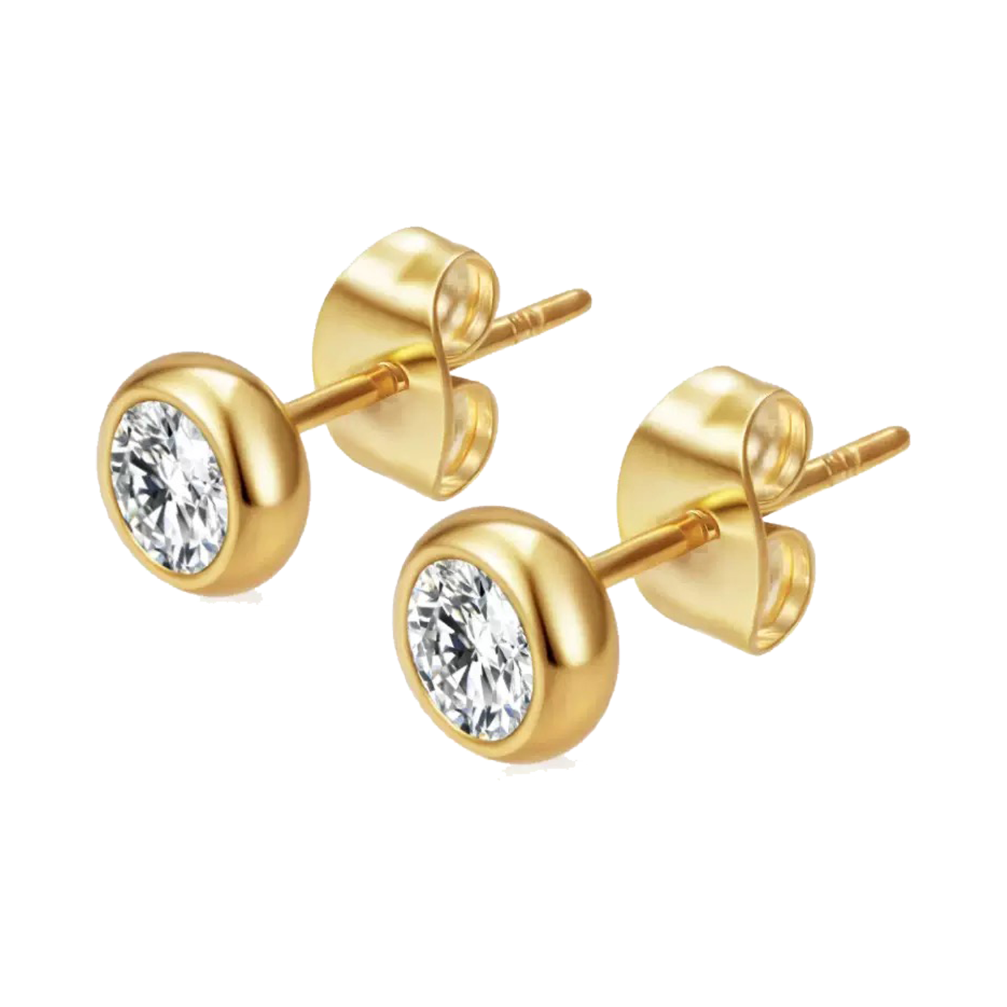Everyday Simple Bezel Studs