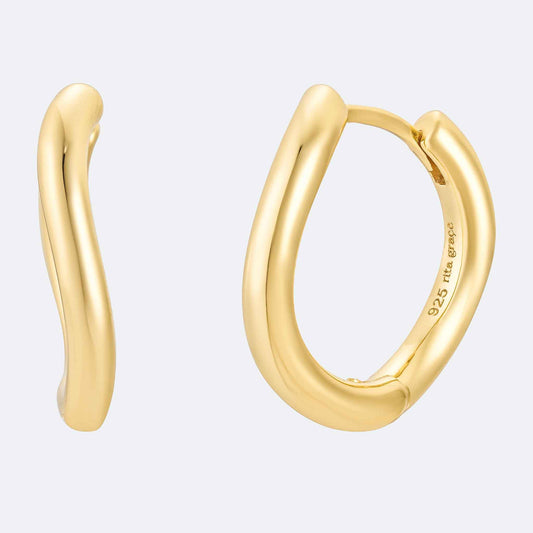 Charlotte Large Irregular Hoops