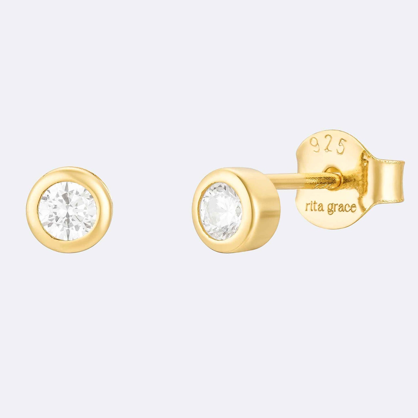 Ivy Classic Bezel Studs