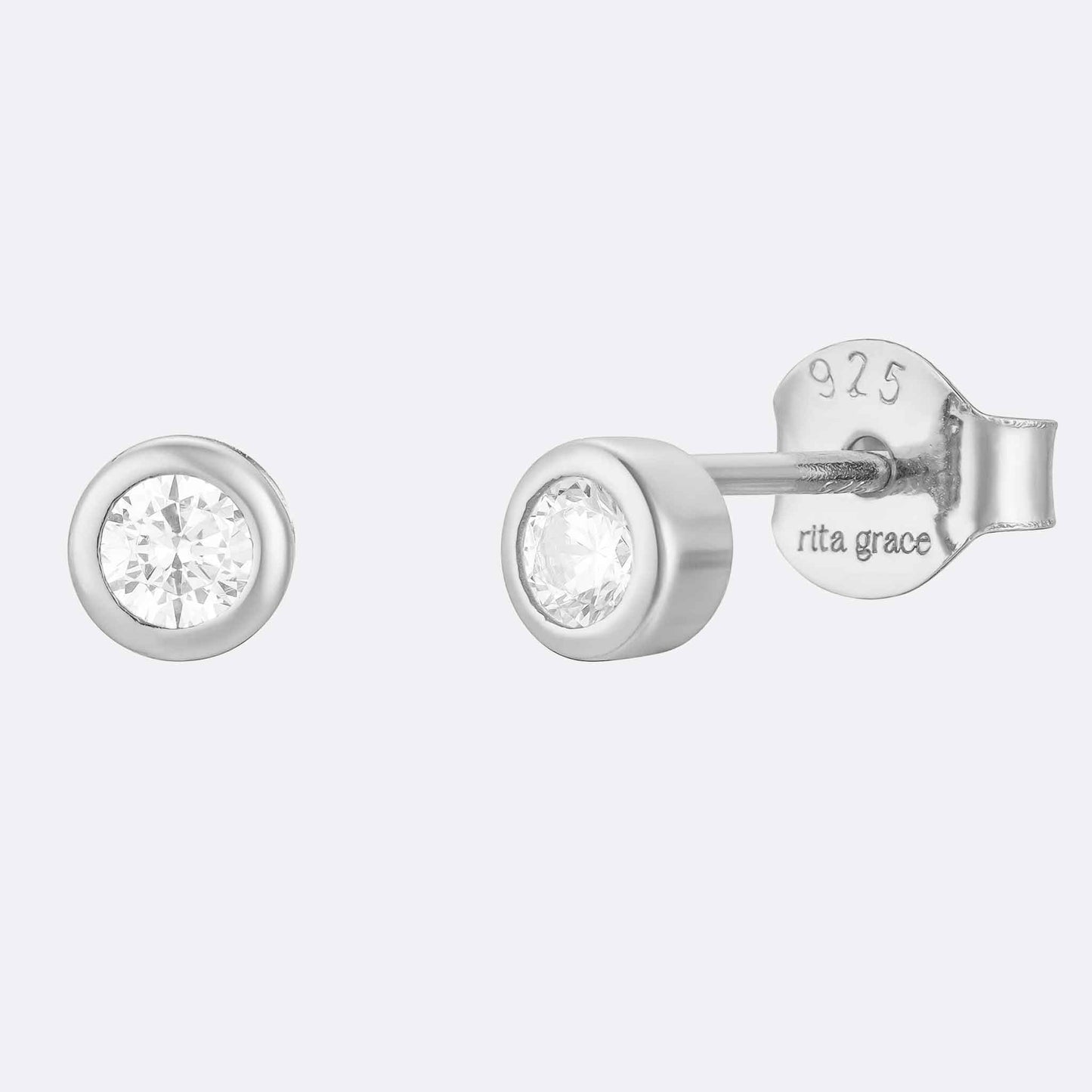 Ivy Classic Bezel Studs