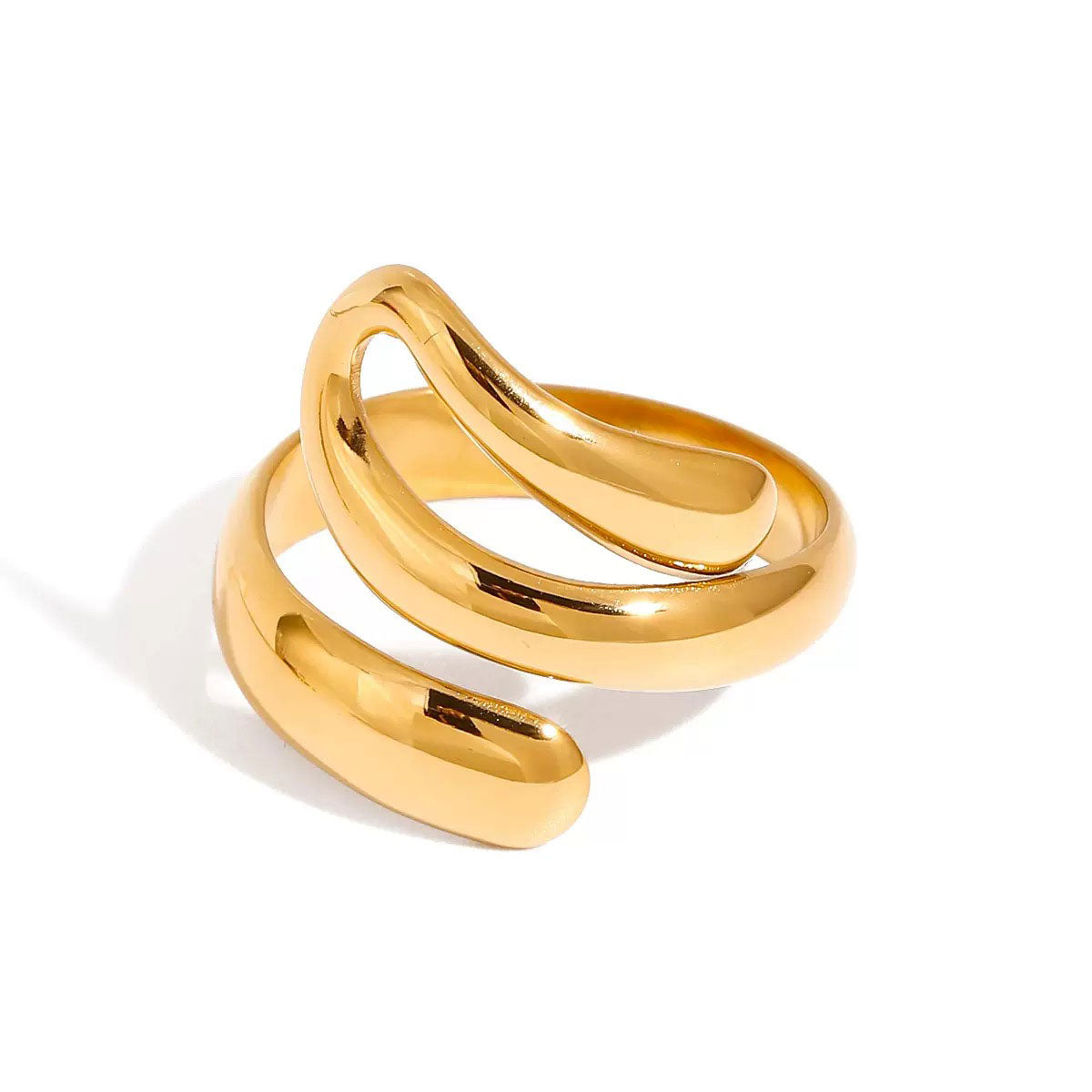 Sculpted Swirl Ring
