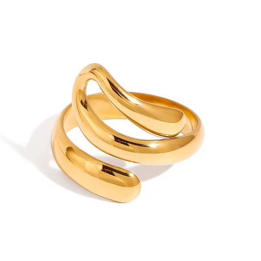 Sculpted Swirl Ring