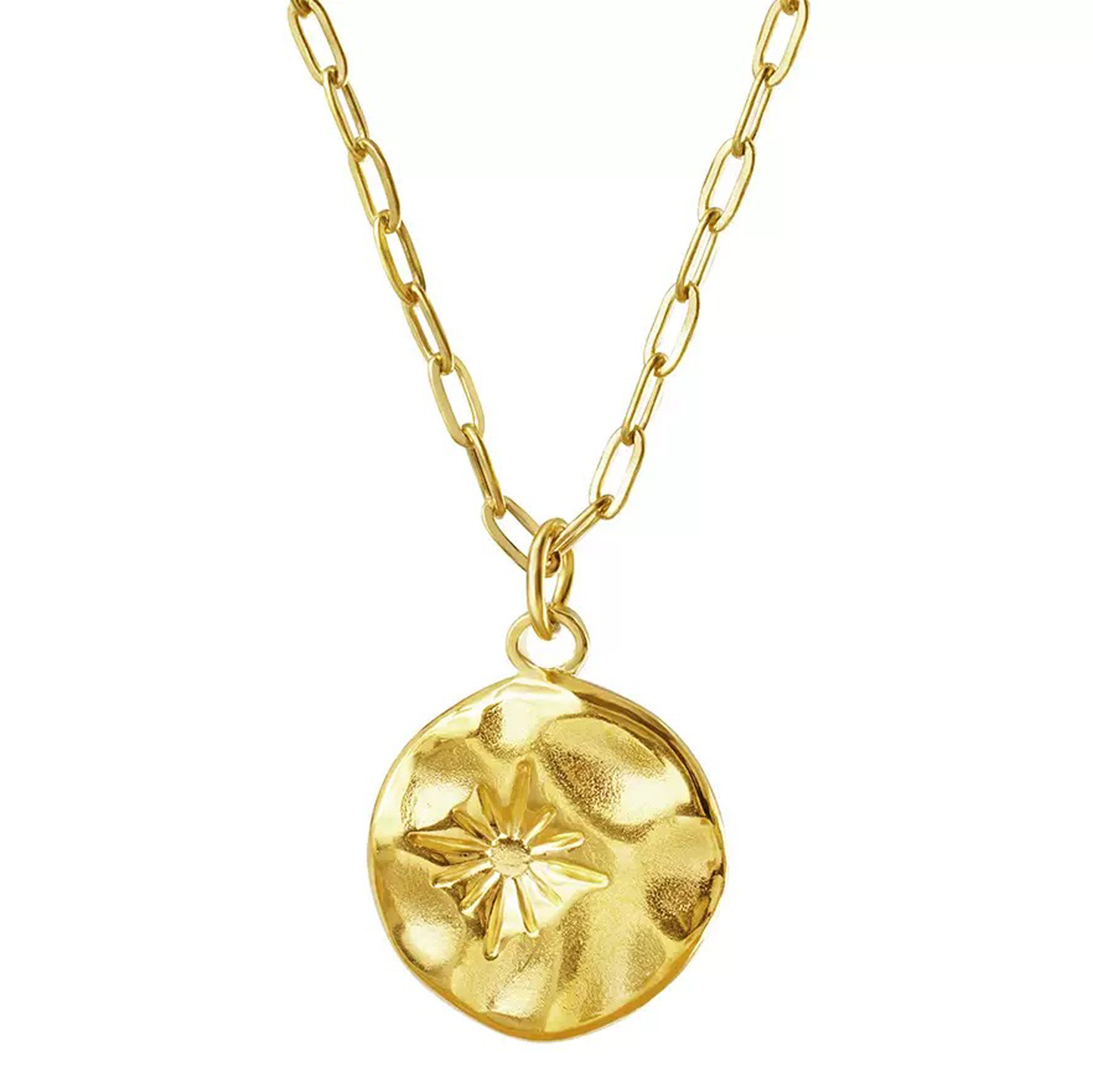 Paperchain Sun Pendant Necklace
