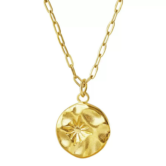 Paperchain Sun Pendant Necklace