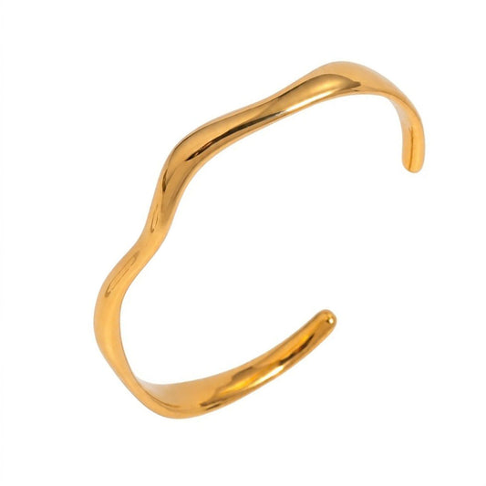 Sculpted Wave Bangle